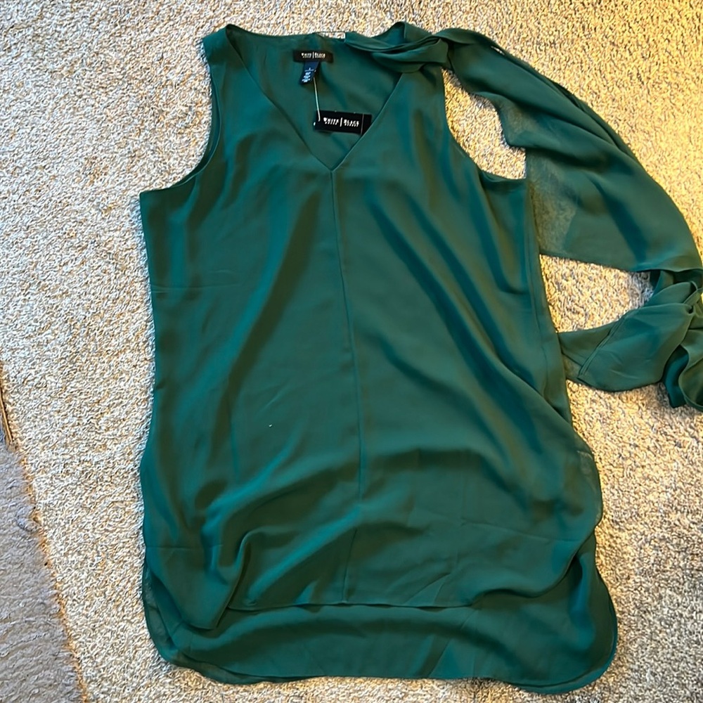White House Black Market Tunic with scarf